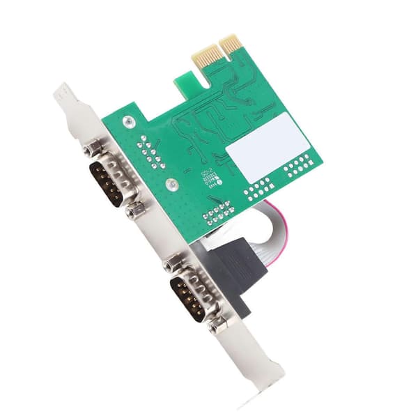 PCIE Serielt Kort Minus40 til 85℃ 2 Port PCI Express X1 til DB9 COM RS232 Konverter Adapter Controller til Win