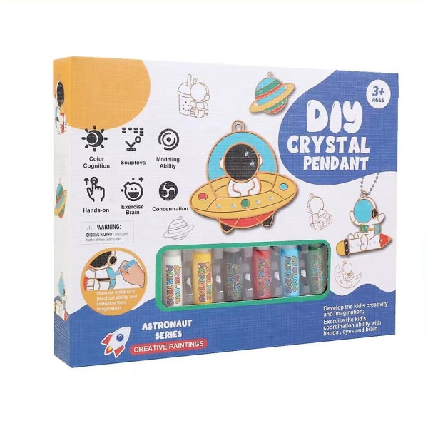 2023 DIY Crystal Paint Arts And Crafts Hängsmycke Set, Kids Diy Crystal Diamond Painting Crafts Kits Present Space