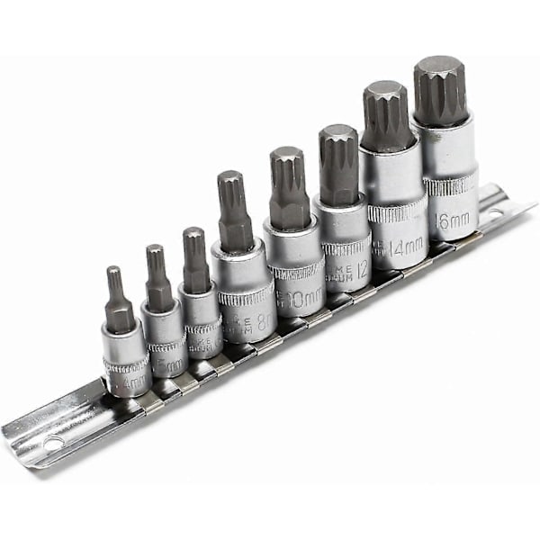 Multitannet Xzn Pipenøkkelsett 8 Deler M4 - M16