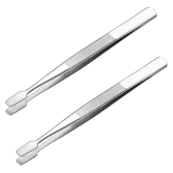 2 stämpeltänger för frimärkssamling, filateli, samlare (silver)