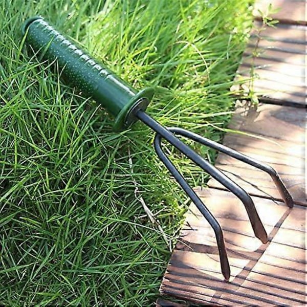 Stk Mini Skovl Rive Spade DIY Haveværktøj Sæt Blomster Lugning Bonsai Værktøj Plastikhåndtag Håndlavet til Haveartikler 4 stk
