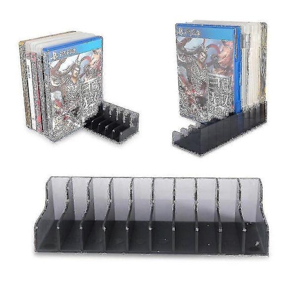2-pack För Playstation4 Ps4 Ps5 Spel CD Skivor Förvaring Display Ställ Fäste Hållare Tillbehör-ZZY
