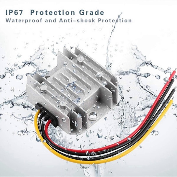 DC Reducer Converter DC 8V-40V till 12V 3A 36W Spänningsregulator Strömomvandlare Modul Transformator G