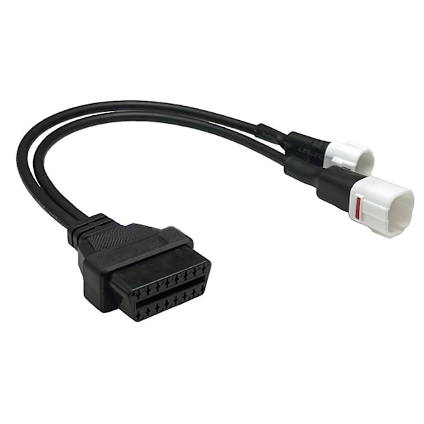 För 3-pin + 4-pin 2-i-1 till OBD2 Motorcykel Scanner Kabel Fungerar Tillsammans Med OBD Scanner