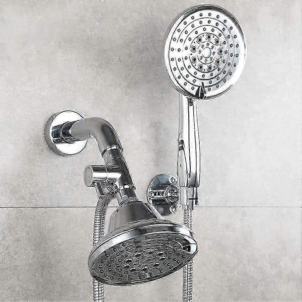 Dusjarm Omlederventil, Baderom Messing G1/2 3-veis Dusjsystem Komponent Erstatning For Håndholdt Fast Spray Dusjhode-hs chrome plated