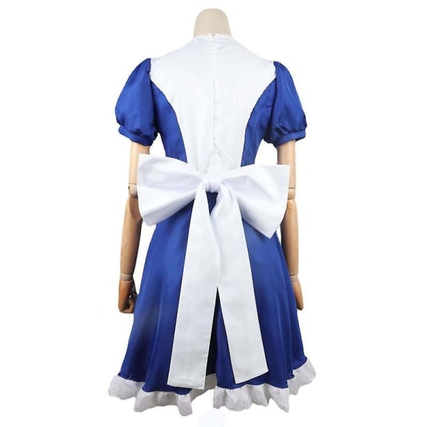 Alice Madness Returns Cosplay-asu Prinsessa Maid Mekko Halloween Naisten Mekot Tyttöjen Juhlat Anime Peli Lolita Esiliina Vaatteet XXL