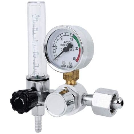 1 - Flowmeter - Trykregulator - Til argongas - Flowstabilisering og præcis visning - Svejsning og industri.
