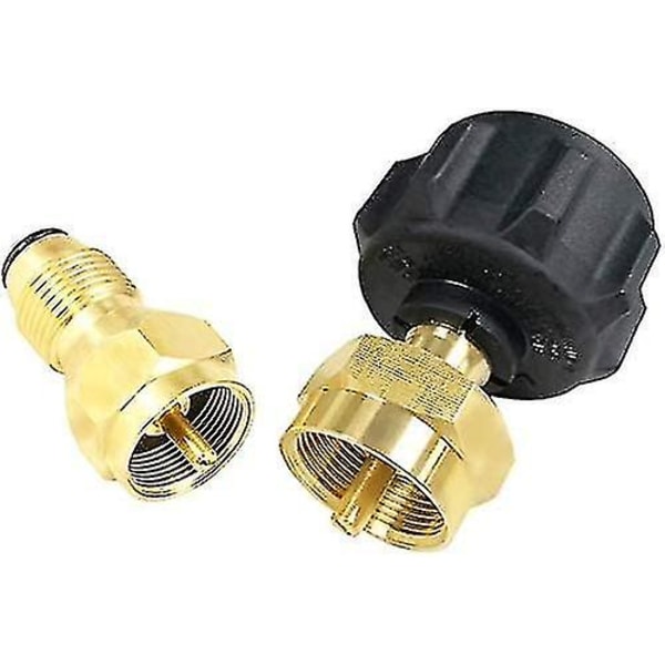 Propan Påfyllningskoppling Adapter Universal För Propan Gastank Cylinder Pol & Qcc Ventil Enkel Påfyllning Till 1lb Flaska