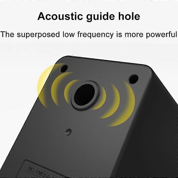 Kompakt 2.1 Subwoofer USB Högtalarset 12W, 3.5mm, USB-driven för PC, Laptop, Tablet och Smartphone - Helt Svart