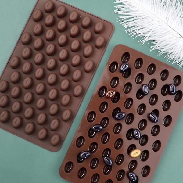 Silikoneform Mini Kaffebønner Chokolade Slik Form Håndlavet Kage