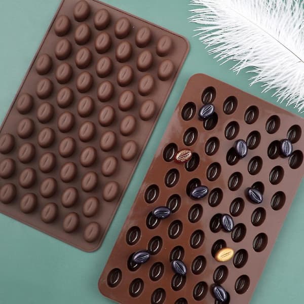Silikonform Mini Kaffebønner Sjokolade Godteri Form Håndlaget Kake