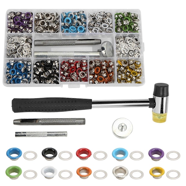 500 Sett Trykknapper DIY Produksjon Slitesterk Robust Struktur 5mm Trykknapper for Jumpsuits Bluse Skjørt