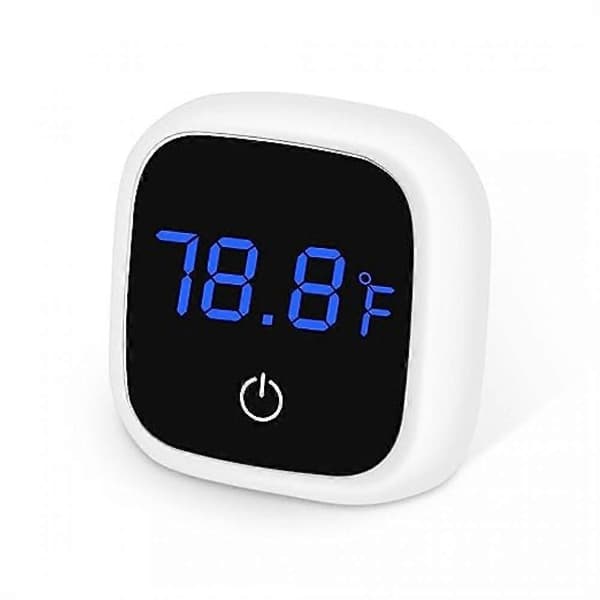 Akvarium Termometer, Digital Fisk Tank Termometer med LED Touch Display Skärm, Extern Temperaturmätning, Hög Precisionssensor
