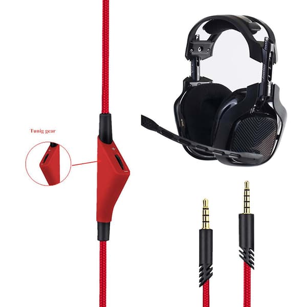 Hovedtelefonkabel med lydstyrkekontrolfunktion til Astro A10 A40 A30 headset