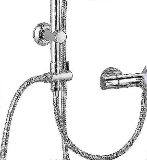3-veis Bryterventil Kranadapter G1/2 Tomme - Dusj T-adapter, Messing Diverter For Kran For Hånddusj - Ri