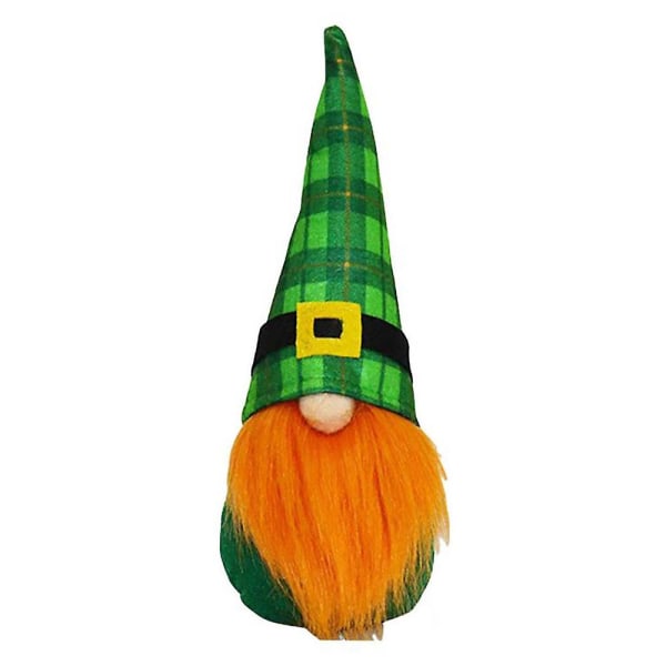 Irish Festival St.Patrick's Day Bordsdekorationer Ansiktslösa docka Elf Toys Plysch present Men
