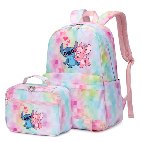 2 stk Disney Lilo Stitch Multi Pocket Rygsæk med Madpakke Rygsæk style 5