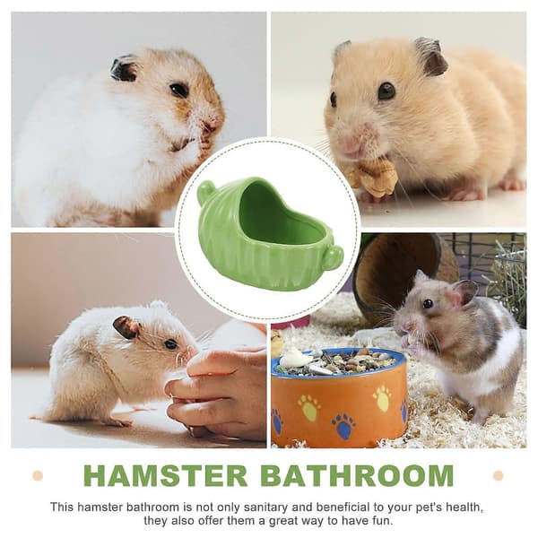 Keramisk Hamster Badekar Marsvin Baderom Lite Hamster Bade Sand Rom