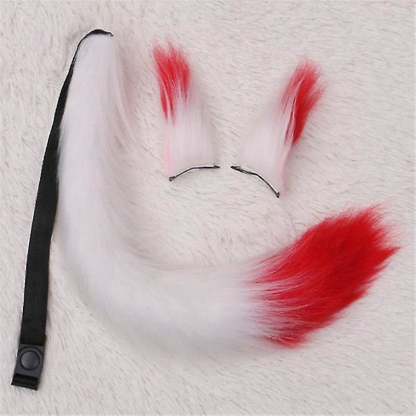 Wolf Fox Tail Clip Set Halloween Fancy Fancy Party Puku Lelut Lahja naisille color 8