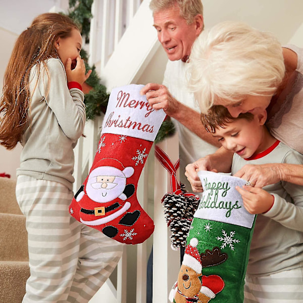 Juldekorationer Gammal Älg Julklapp Presentpåse Godispåse Hänge 3 Delar