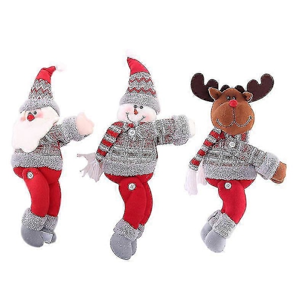 Juldekorationer Gardintillbehör Dörrgardin Knapp Jul Fönsterscen Layout Tecknad Docka Knapp 1 Röd bd