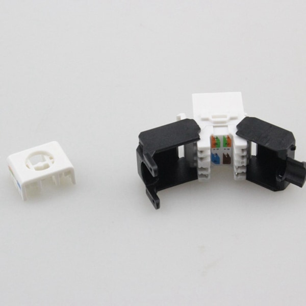10-pack Cat6a Rj45 - Cat6 Kompatibel - 180 Graders Verktygslös - Ethernet Vägg - Cat6a Nätverkskoppling