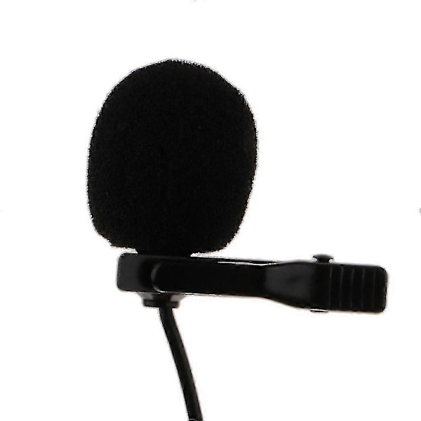 3,5 mm Lavalier Revers Nål Clip-On Mikrofon Mic Til Sennheiser Sort