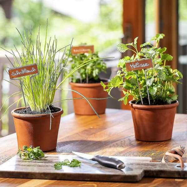 Sæt med 10 Kobberpaneler til Planter - 6,5 X 25,5 Cm-ZZY