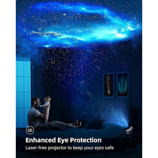 13 i 1 Planetarium Galaxy Projektor, 8k Stjerneprojektor med Timer, Nebula Stjernenatlys til Børn - Excellence