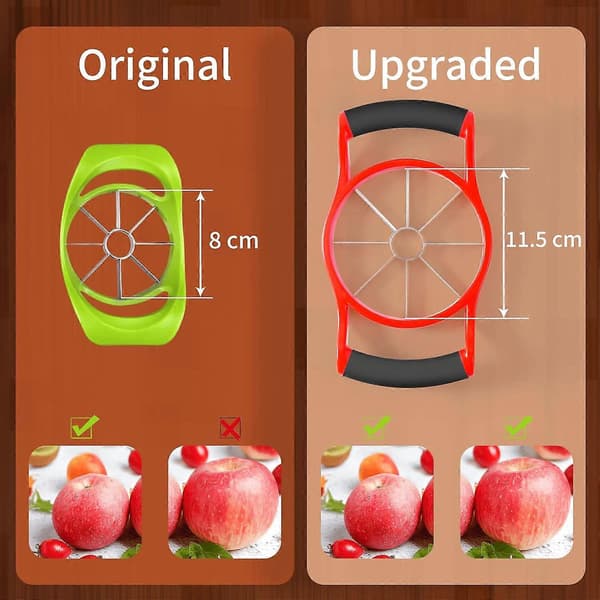 Apple Slicer Coreer, 8 skiver [Stor] Premium Apple Slicer Coreer, Kutter, Deler