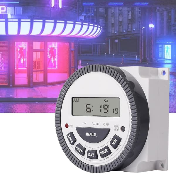 Tm619h-2 Tidsafbryder Programmerbar Præcis Timing Multipurpose Automatisk LCD Digital Timer Relæ Til Husholdningsapparater Q