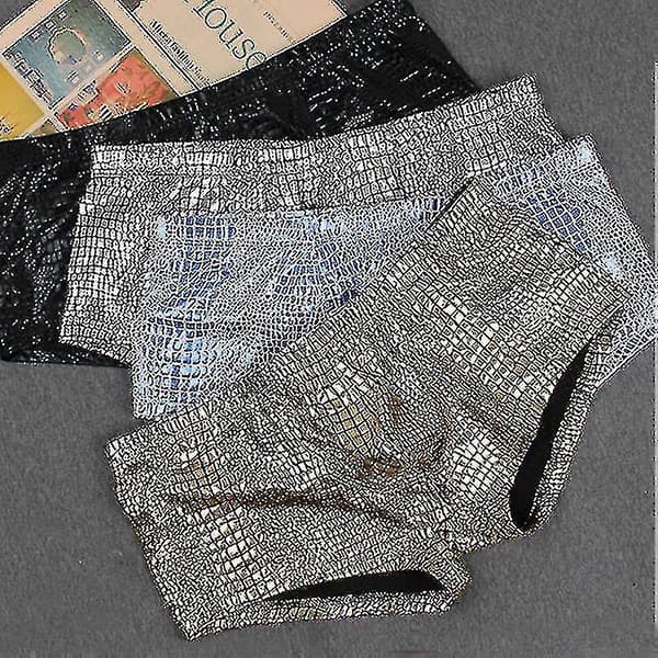Herrunderkläder Pole Dance Underkläder Ormskinnsmönstrade Underbyxor Semester Strand Badshorts