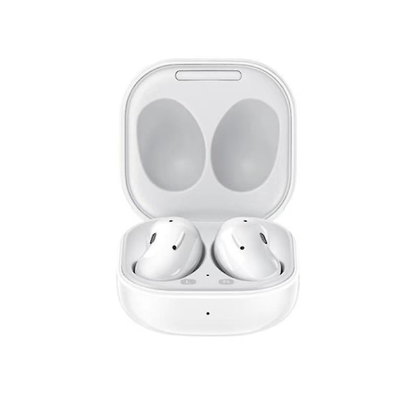Mustat/valkoiset langattomat kuulokkeet Bluetooth In-ear True Cordless Handsfree-puhelumikrofonilla, 4 pitkää soittoaikaa; Sisältää kompaktin case White