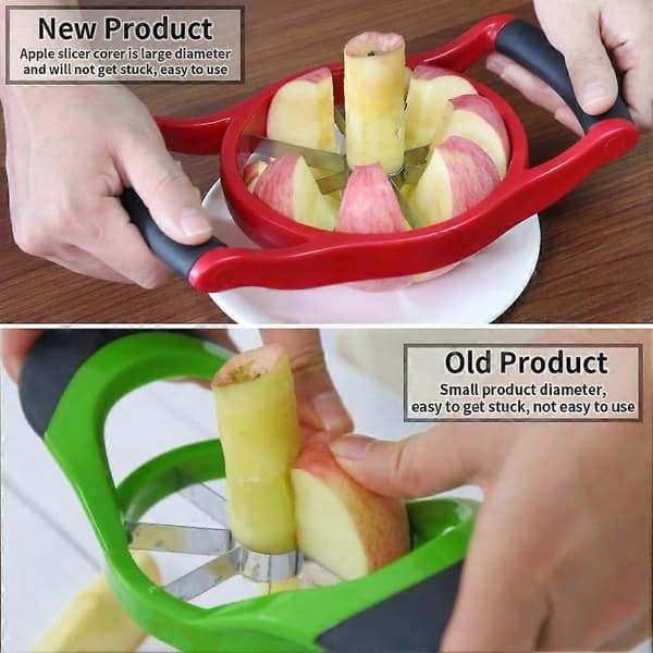 Apple Slicer Coreer, 8 skiver [Stor] Premium Apple Slicer Coreer, Kutter, Deler