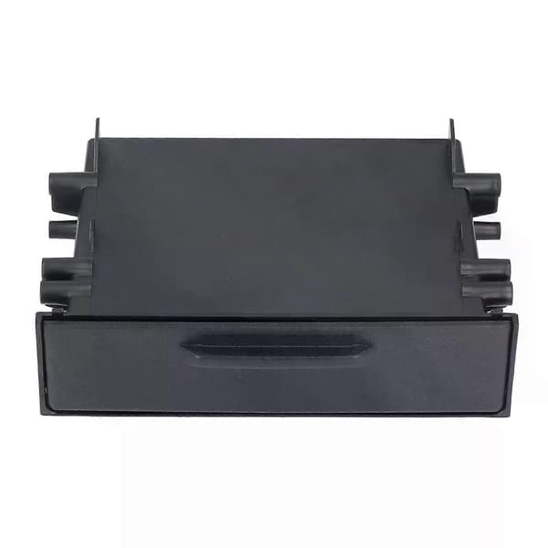 1DIN Bilradio Opbevaringsboks Multi Anvendelse ABS Sort Indvendig Organizer Erstatning for Mitsubishi