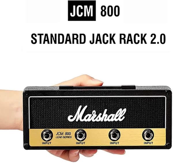 Væg Nøgleholder, MYSHELL J800 Guitarforstærker Krog Vægmontering Husholdningsartikler (Sort Nøgleholder Sæt)