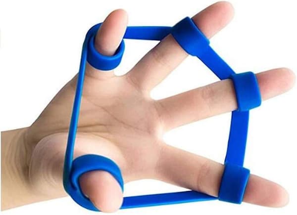 Finger Stretching Exerciser Finger Grip Finger Stretcher Hand Resistance Belt Intensive Trainer Grip Set