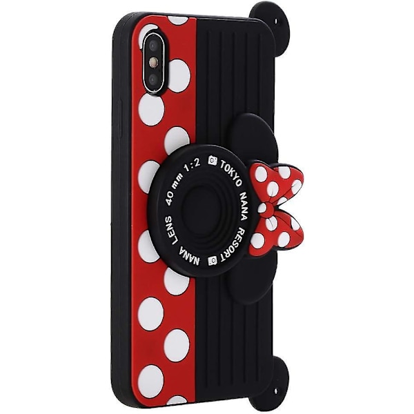 Iphone 11 Pro Skal Med Snodd, Shinymore 3d Sött Mjukt Silikon Tecknad Minnie Mus Kamera Design Skal För Iphone 11 Pro