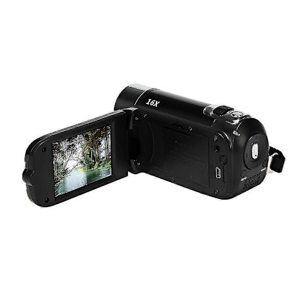 HD 1080p 16MP 16x Digital Zoom Videokamera DV Svart