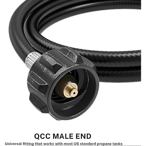 1,8 m Propanadapter Slange 0,45 kg til 9 kg Konverter for Weber Q Gassgrill 1 stk Z-Excellence