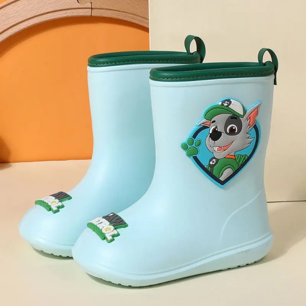 Paw Patrol Chase Skye Anime Sarjakuva söpöt lasten sadekengät tytölle pojalle vedenpitävät EVA-kumi liukumattomat toddler lasten sadesaappaat Rocky 14cm