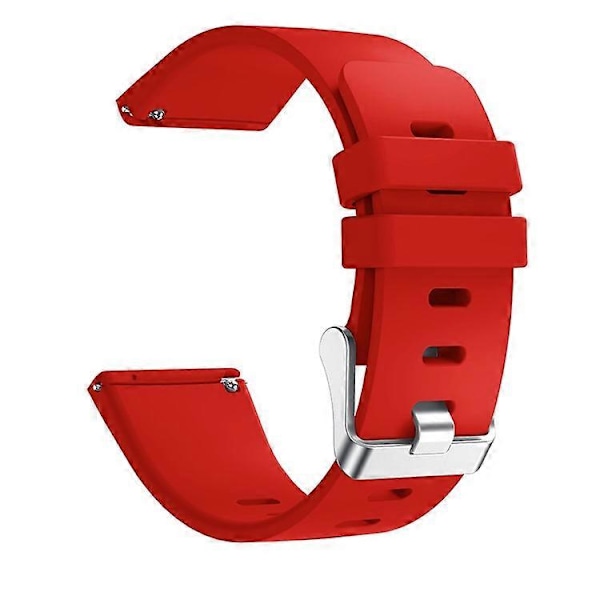 Silikone Smart Watch Rem [Stor Størrelse] Kompatibel med Fitbit Versa Lite/Versa/Versa 2 Red