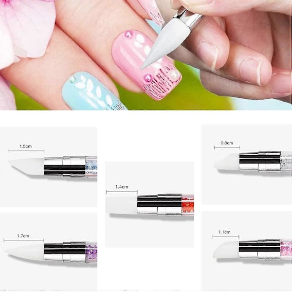 5 st GEL Nagelkonst Penna Skulpteringsborste, Nagelkonstborste