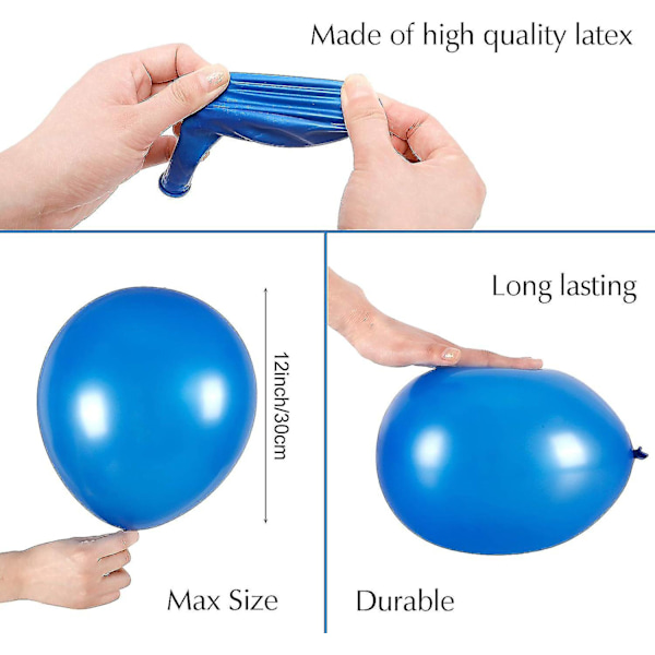 120 Ballonger, Assorterte Farger 30,48 cm Regnbue Latex Ballonger, Flerfarget Lyse