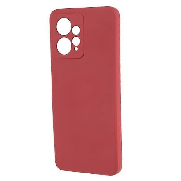 Kompatibel med Xiaomi Redmi Note 12 4G Gummibelagt TPU Telefon Cover Fiberforing Anti-drop Telefonbeskyttelse Red