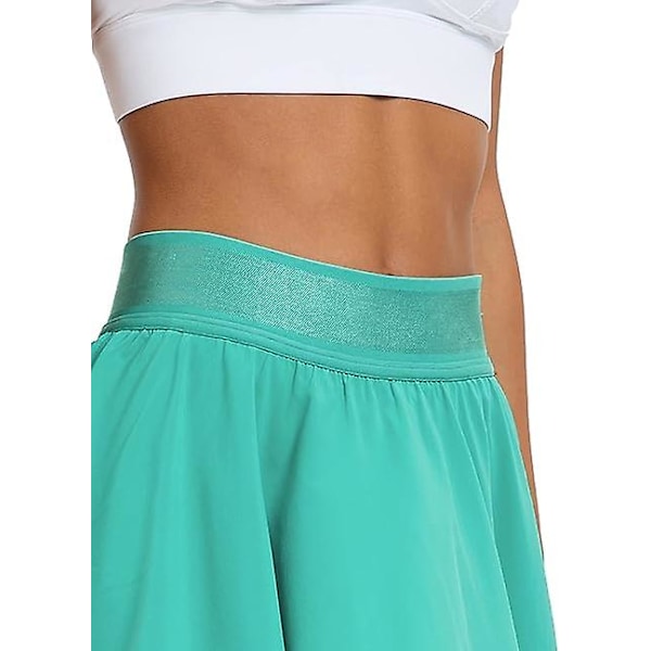 Tenniskjol för Kvinnor Träningskjolar Mini Plisserad Kjol Hög Midja Träning Löpning Golfkjol Lagerkjolar (large