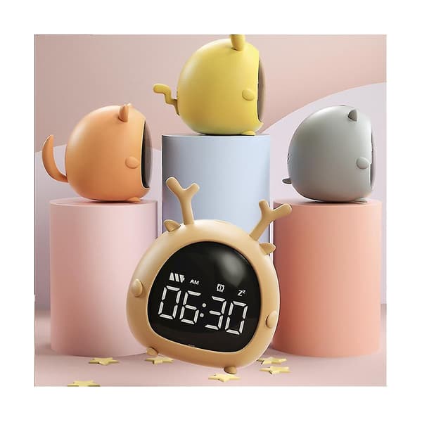 Studerende Vækkeur Usb Opladning Stemmestyring Desktop Digital Led Ur Mini Elektronisk Børn A