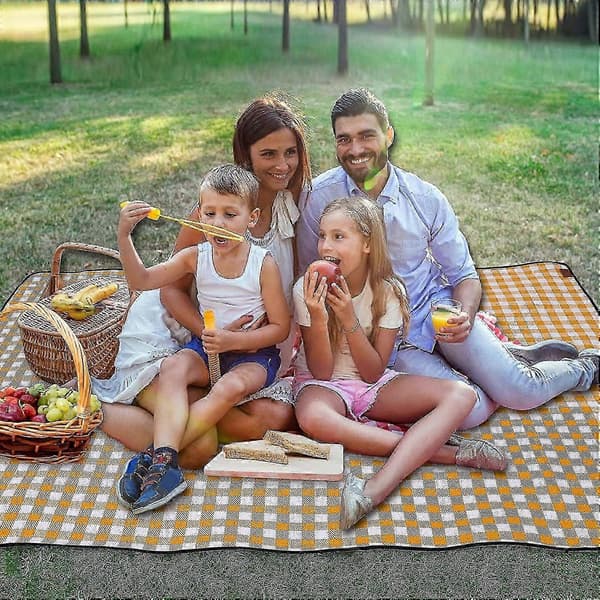 Picknickfiltar, Stor Picknickfilt Vattentät Baksida, Vikbar Picknickmatta För Resor SZRH