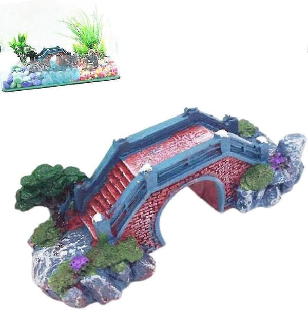 akvarium steinhage bro landskapsforming gullfisk tank dekorasjon