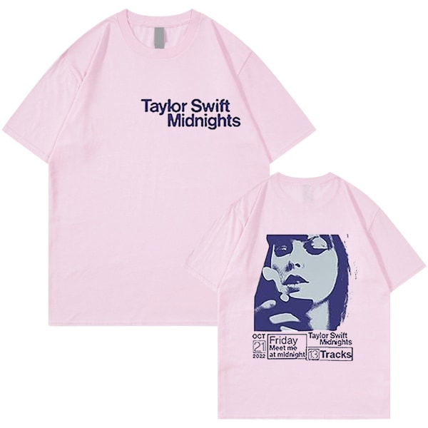 Taylor Swift Fan T-paita Tryckt T-paita Skjorta Pullover Vuxen Collection Taylor Swift Miesten ja naisten T-paita pink XXL